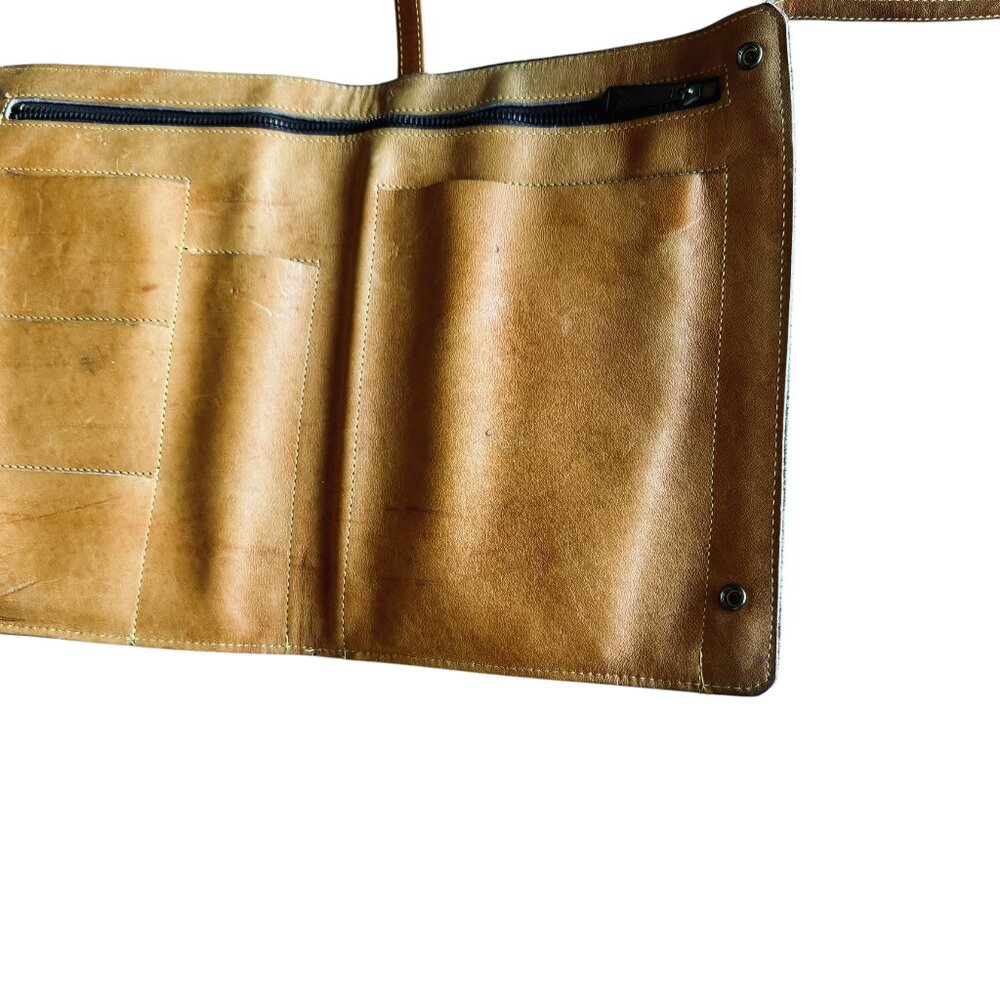 Frye Artisan Rectangle Adjustable Camel Leather B… - image 8